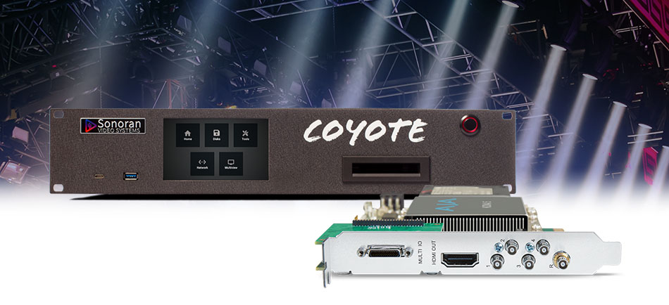 Sonoran Video Systems Announces Support for 12G‑SDI Playback with AJA KONA 5 on Coyote S12G Playback Servers